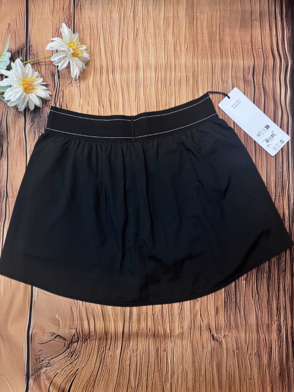 😍ALO Yoga Match Point Tennis Skirt🏆 Minimal Black Skort-NWT - Picture 3 of 8